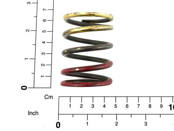 Compression spring gold/red 4,4 X 37,4 X 56