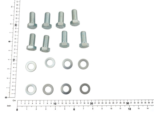 Bolted connection of pillar size 3 (285) / 4 (296) with anchor bolt plate